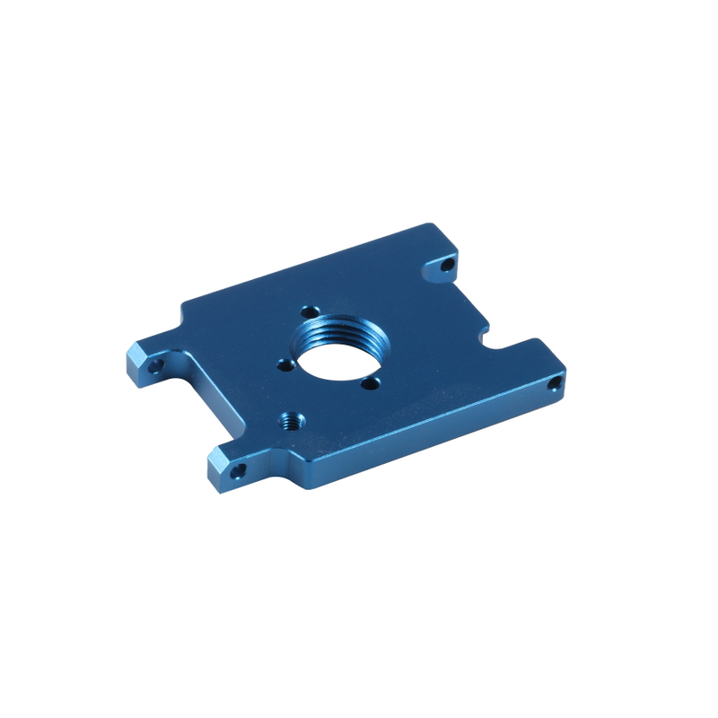 Bloque de aluminio anodizado de aleaci&oacute;n de color de placa de fresado de prototipo CNC