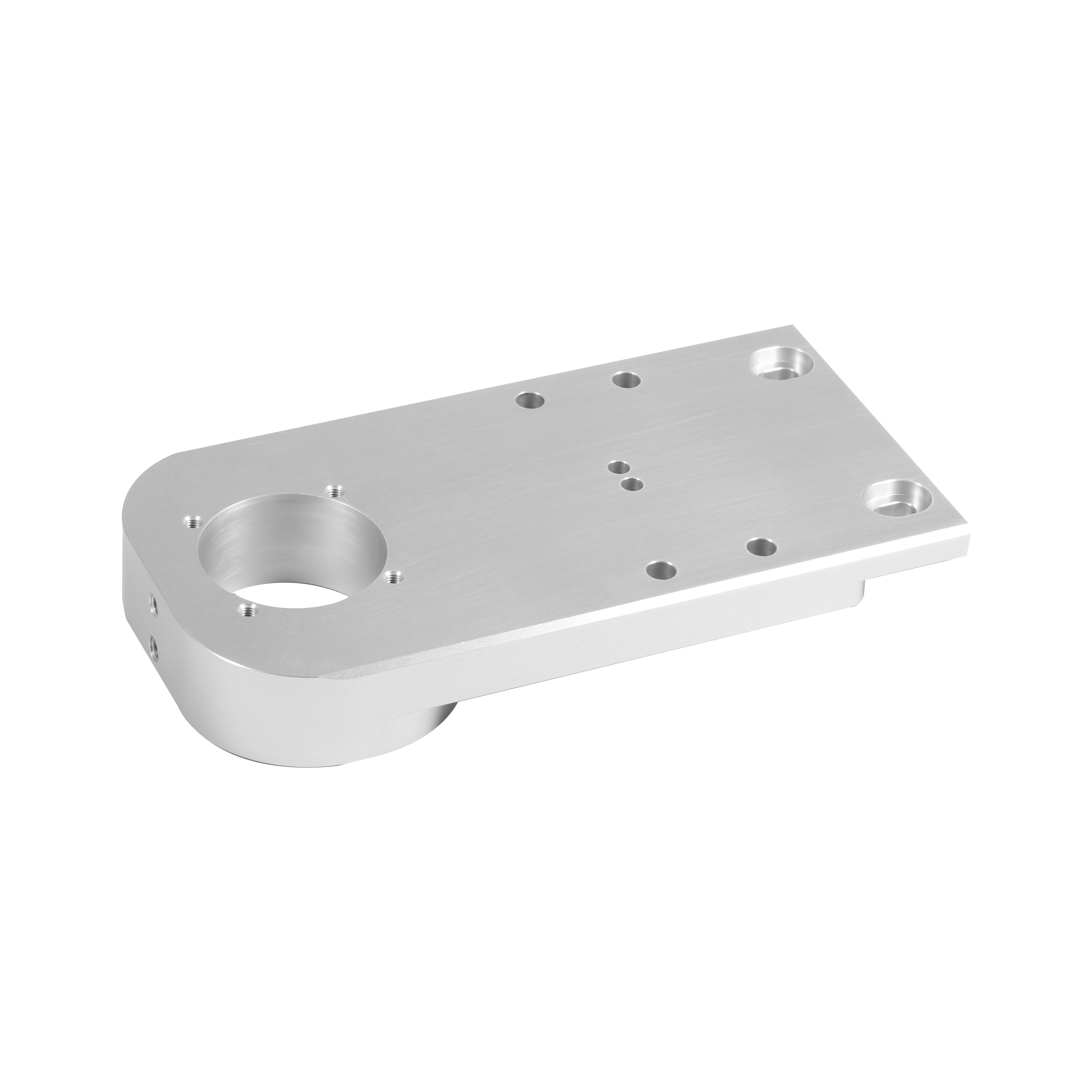 Bloque de aluminio anodizado de aleaci&oacute;n de color de placa de fresado de prototipo CNC