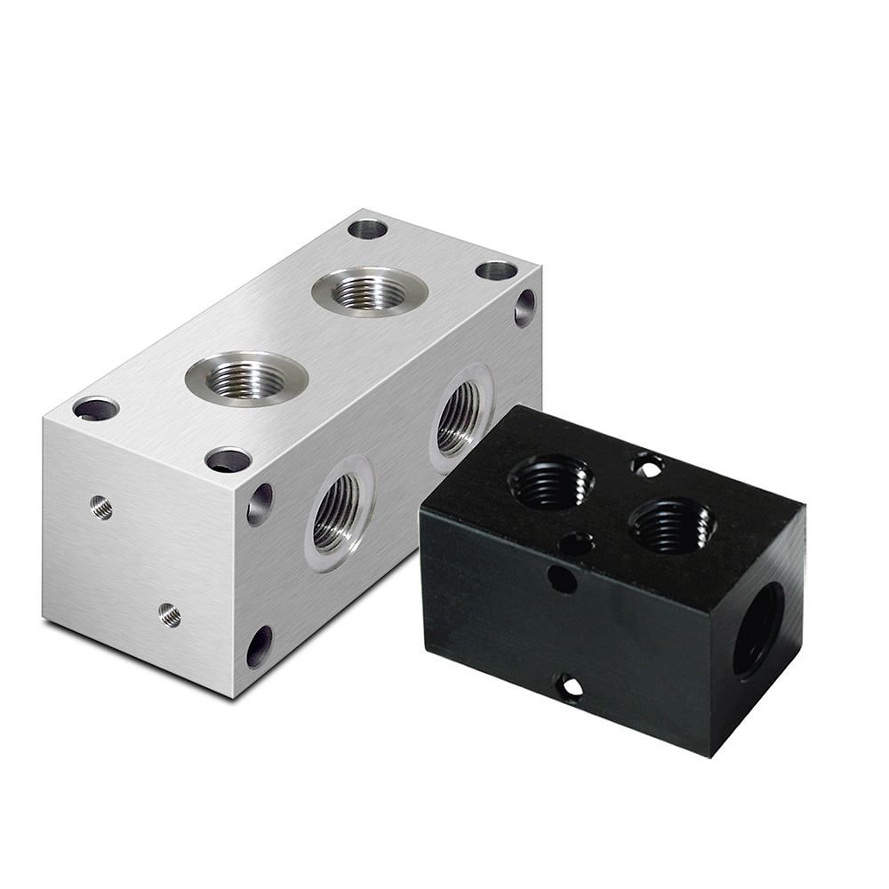 قطعات شفت پایه بلوک آلومینیومی ماشینکاری دقیق CNC